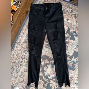 Black American Eagle skinny jeans